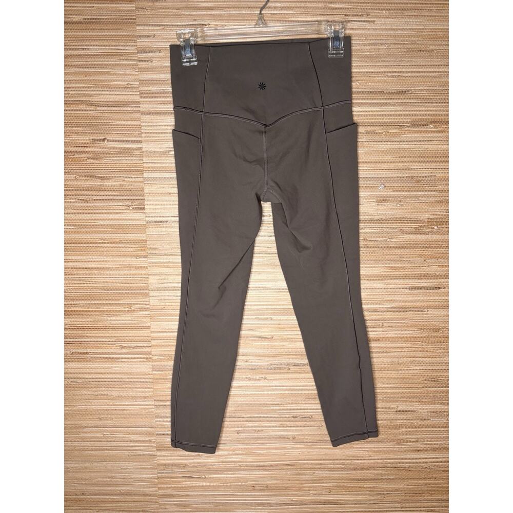 Athleta Leggings Color Beige/ Brown Sz Small - Picture 2 of 3